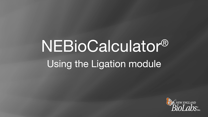 NEBioCalculator Ligations Thumbnail